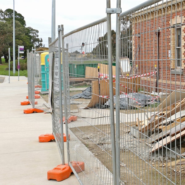 what's the process for arranging the removal of the temporary fence after my job or even is finished